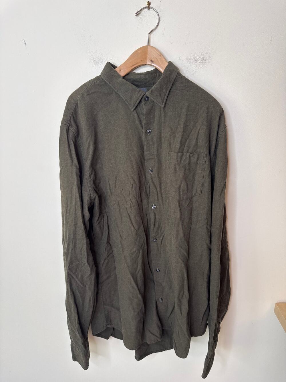 BONOBOS Set of (2) 100% Cotton Slim Fit Long Sleeve Button Ups XL/XL Long
